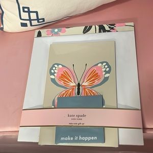 NWT kate spade floral garden take note gift set